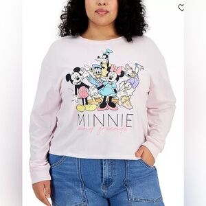 NWT - DISNEY Trendy Plus Size Minnie & Friends Long-Sleeve Graphic Tee - Various